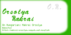 orsolya makrai business card